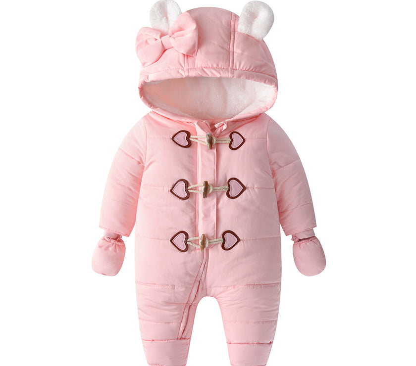 Baby Onesie Horn Buckle Hayi Baby Crawling Suit Clothes