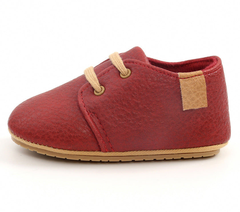 Luxury Soft Leather Baby Moccasins Shoes Newborn Rubber Sole First Walkers Boys Toddler Shoes