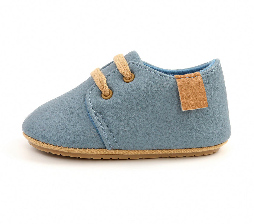 Luxury Soft Leather Baby Moccasins Shoes Newborn Rubber Sole First Walkers Boys Toddler Shoes