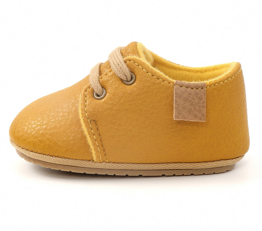 Luxury Soft Leather Baby Moccasins Shoes Newborn Rubber Sole First Walkers Boys Toddler Shoes