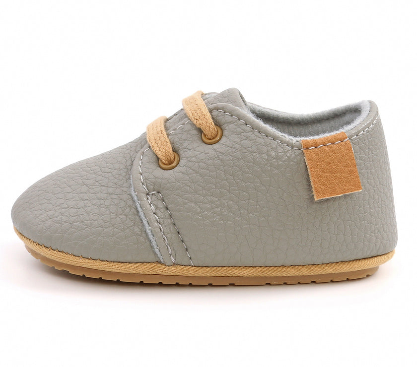Luxury Soft Leather Baby Moccasins Shoes Newborn Rubber Sole First Walkers Boys Toddler Shoes