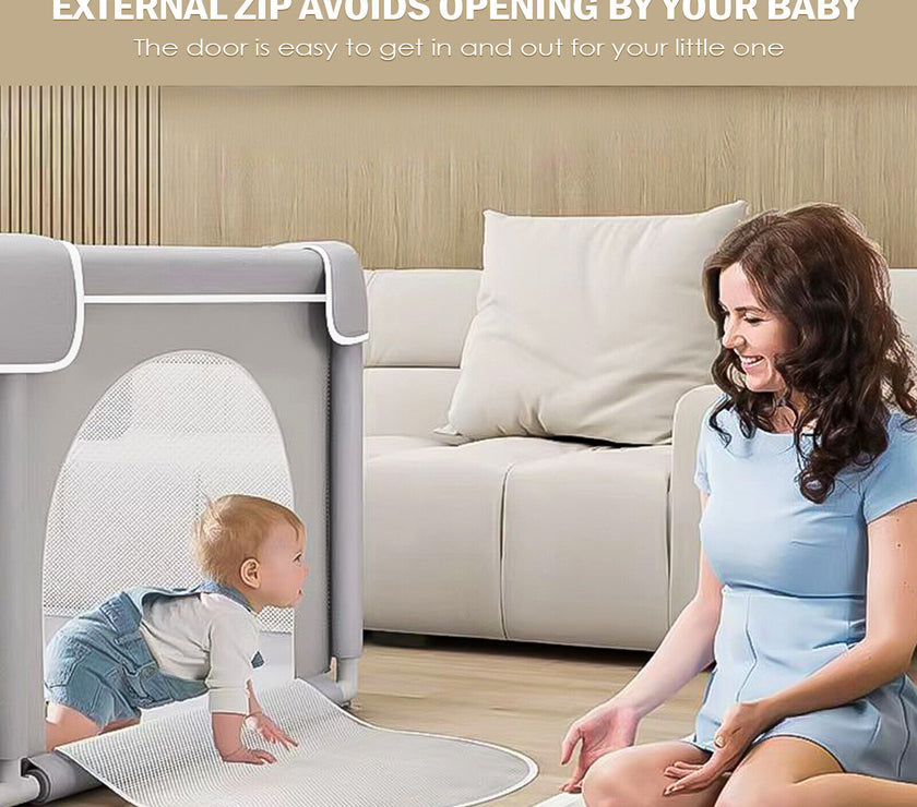 Baby Playpen With Mat Activity Centre Indoor Outdoor Baby Fence Toddlers Babies