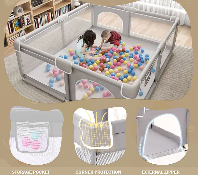 Baby Playpen With Mat Activity Centre Indoor Outdoor Baby Fence Toddlers Babies