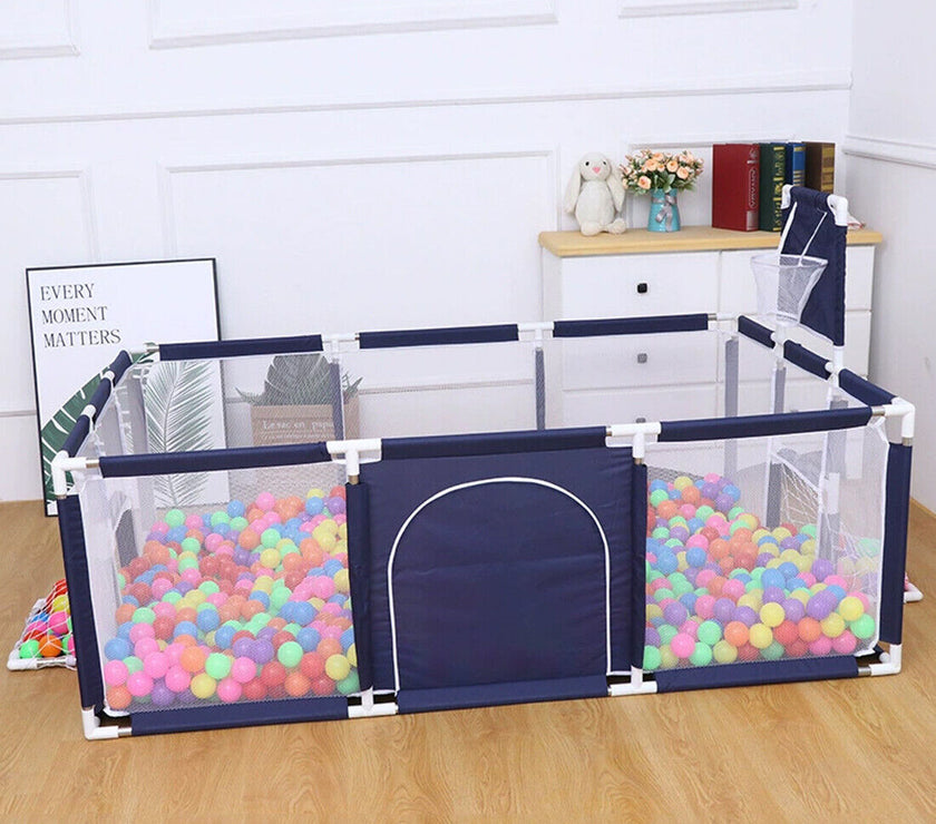 Large Baby Playpen Children Toddler Kids Indoor Play Pen   Balls Pool Basket
