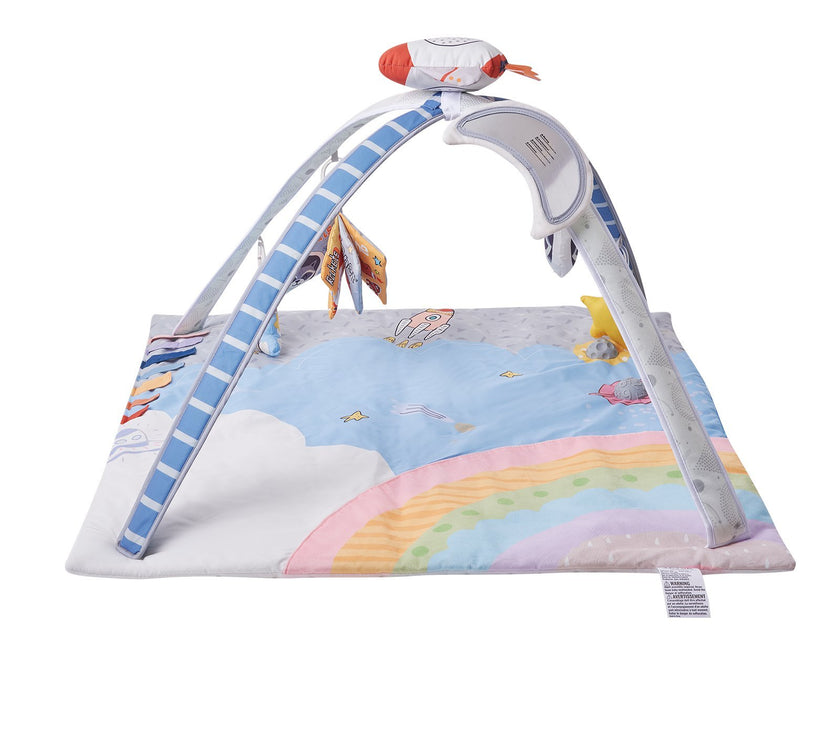 Baby Play Gym Mat Tummy Time Activity Mat With 6 Sensory Toys