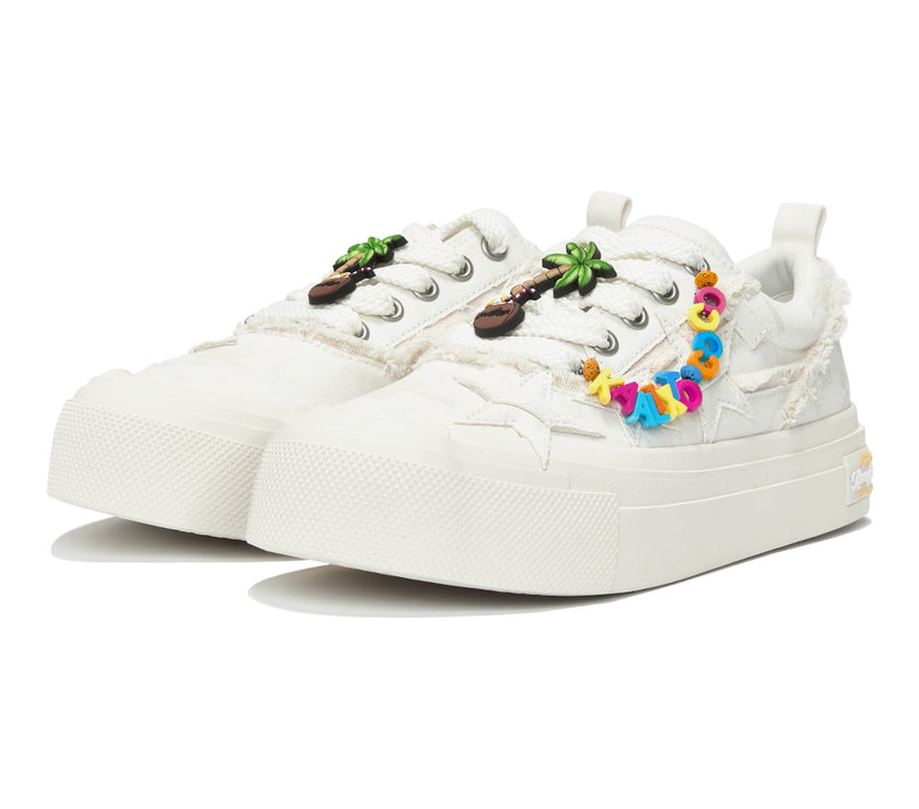 KAALIXTO--Retro Star Sneakers-West Lake Longjing Tea - Unisex