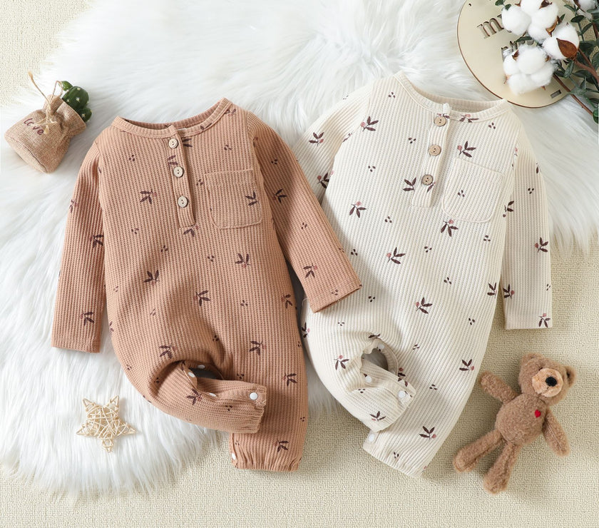 Baby Boys And Girls Floral One-piece