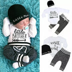 US Newborn Baby Boy Girl Tops Romper Bodysuit Jumpsuit Pants Outfits Clothes Set