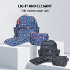 3Pcs Mummy Changing Bag Set Multifunctional Maternity Baby Nappy Diaper Backpack