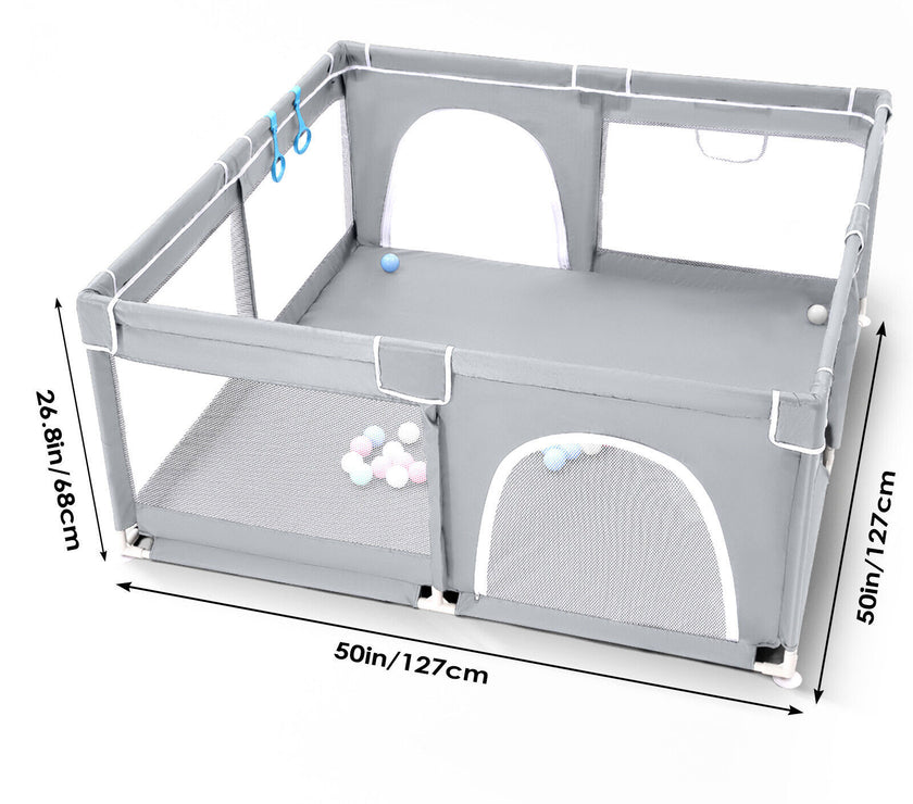 Baby Playpen With Mat Activity Centre Indoor Outdoor Baby Fence Toddlers Babies