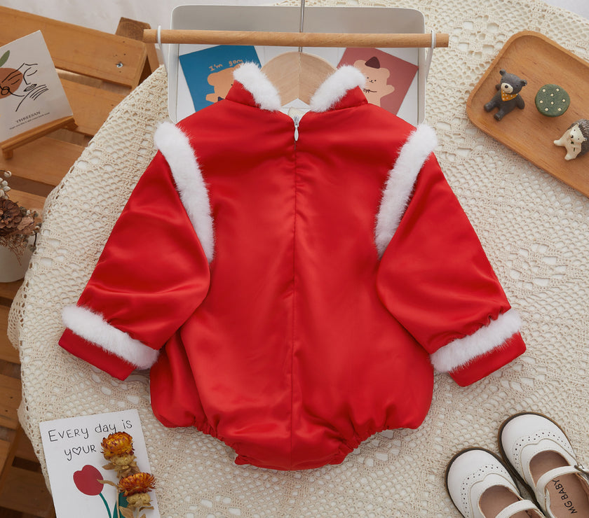 Onesie Winter Baby Triangle Rompers Baby Girl Jumpsuit
