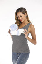 Mother Kangaroo Pocket T-Shirt Baby Carrier Father Safety High Quality Feeding Nylon Cotton T Shirt Summer Pregnancy Clothes