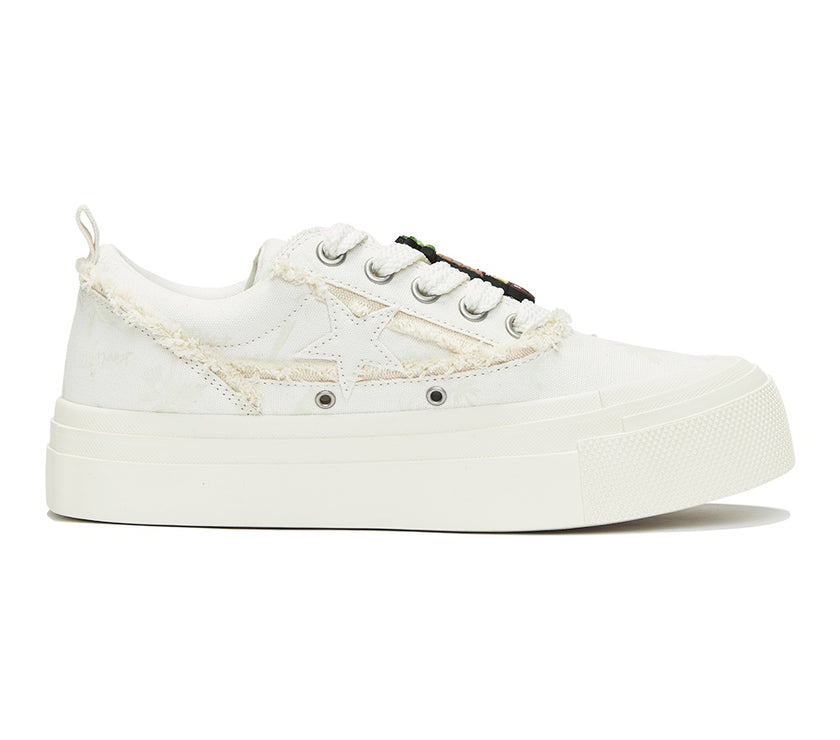 KAALIXTO--Retro Star Sneakers-West Lake Longjing Tea - Unisex