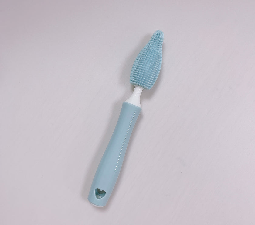 Baby Silicone Baby Bottle Brush Straw Scrubbing Baby Bottle Brush Cleaning