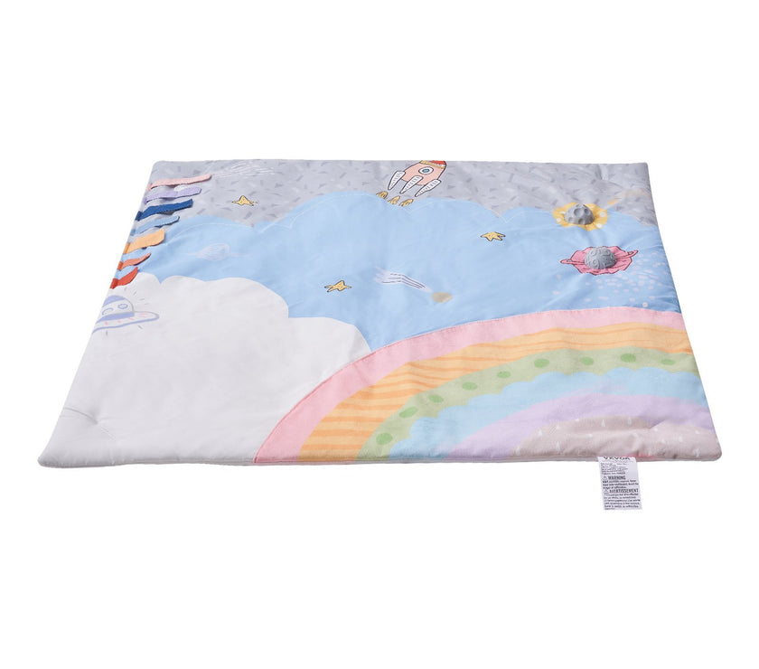 Baby Play Gym Mat Tummy Time Activity Mat With 6 Sensory Toys