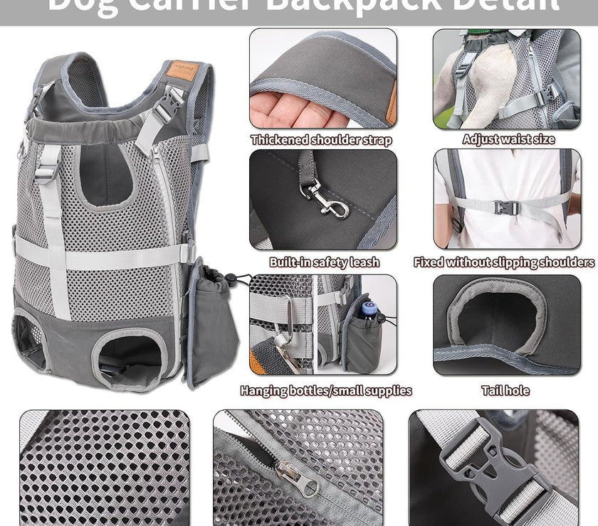 Portable Breathable Cat Pet Carrier Backpack For Outdoor Activities Large Capacity Expandable Cat Cage