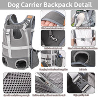 Portable Breathable Cat Pet Carrier Backpack For Outdoor Activities Large Capacity Expandable Cat Cage