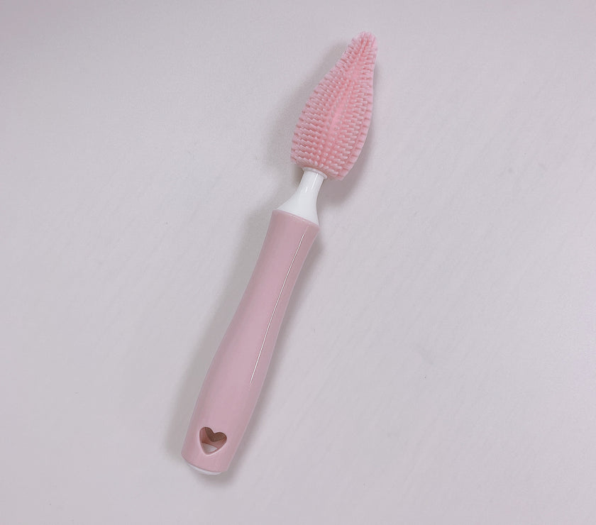 Baby Silicone Baby Bottle Brush Straw Scrubbing Baby Bottle Brush Cleaning